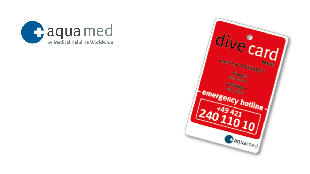 aqua med dive card – Tauchversicherung jetzt über TAUCHWERK abschließen (Bildquelle: aqua med)