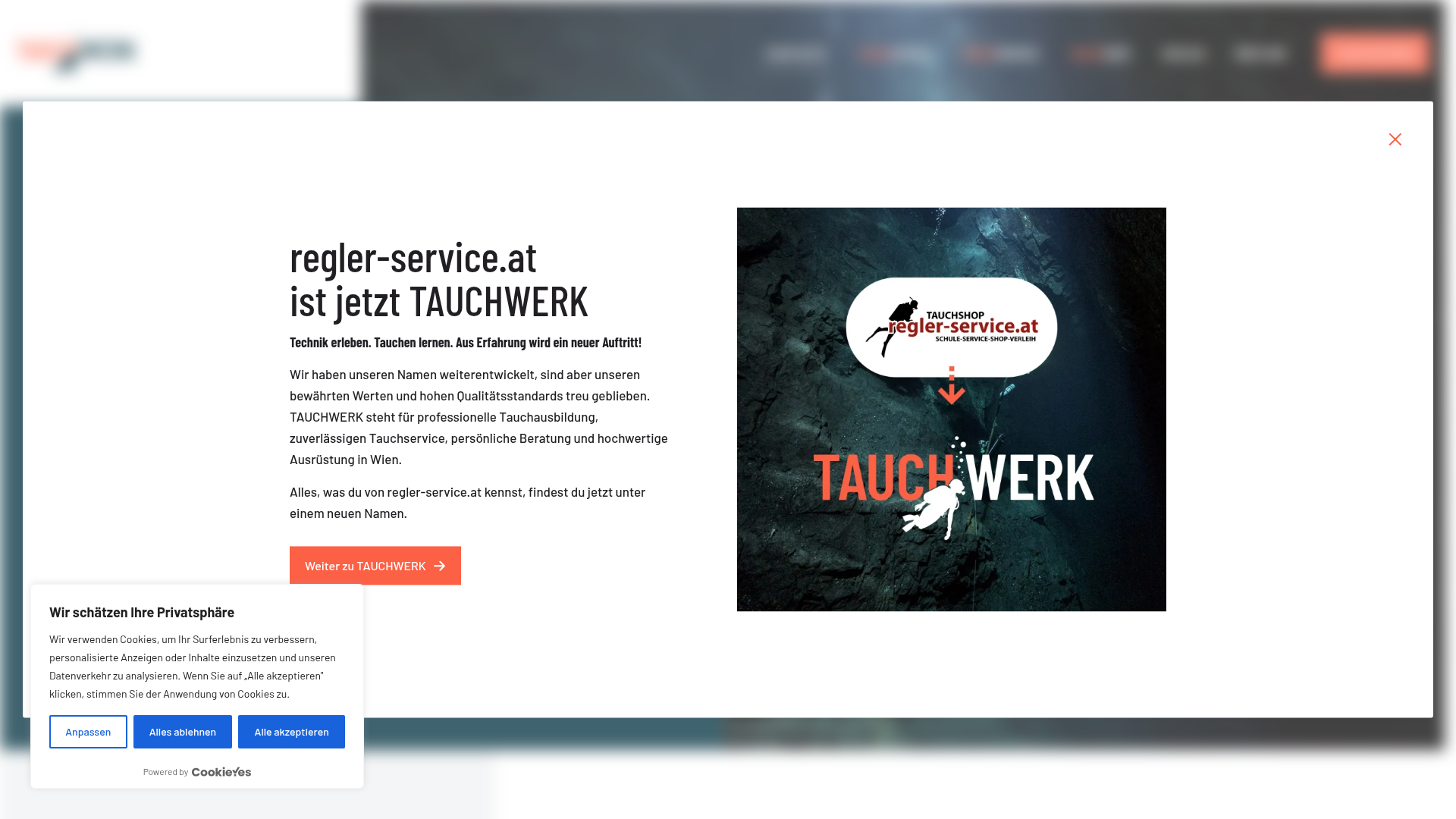 1. Tauchwerk Homepage